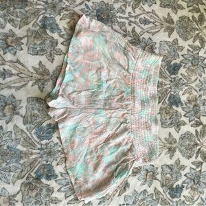Salt Life Pastel Pink and Mint Tie-Dye High-Waist Shorts